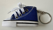 Mini Hi-Top Canvas Shoe Sneaker Tennis Shoe Keychain Ring Keyholder