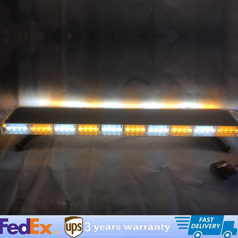 47" 88 LED Strobe Light Bar Amber White Emergency Response Beacon Warn Tow Truck Foto 2 de 4