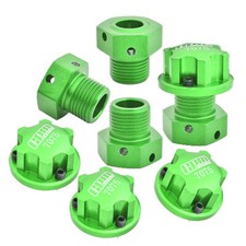 GPM Aluminum 7075 Wheel Hex  Wheel Lock Green for Arrma 1/8 Kraton/Outcast