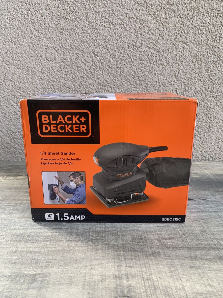 BLACK+DECKER 1.5-Amp 1/4 Sheet Sander, BDEQS15C BLACK+DECKER 1.5-Amp 1/4 Sheet Sander, BDEQS15C