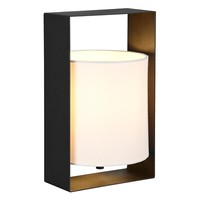 Reality Leuchten Pail Tischlampe Tischleuchte E27 Schwarz Weiß H 27 Cm