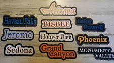 Arizona Travel tourist sites printed scrapbook titles page die cuts set of 10