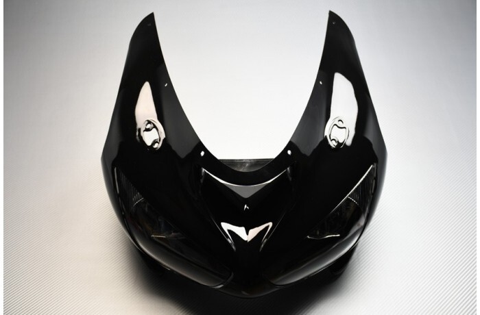 Carénage nez avant moto têt de fourche phare noir Kawasaki ZX6R 636 2005 2006