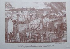Die Vertheidigung der Lerchenfelder Linie am 29 Oct 1848 FRANZ WERNER Faksimile