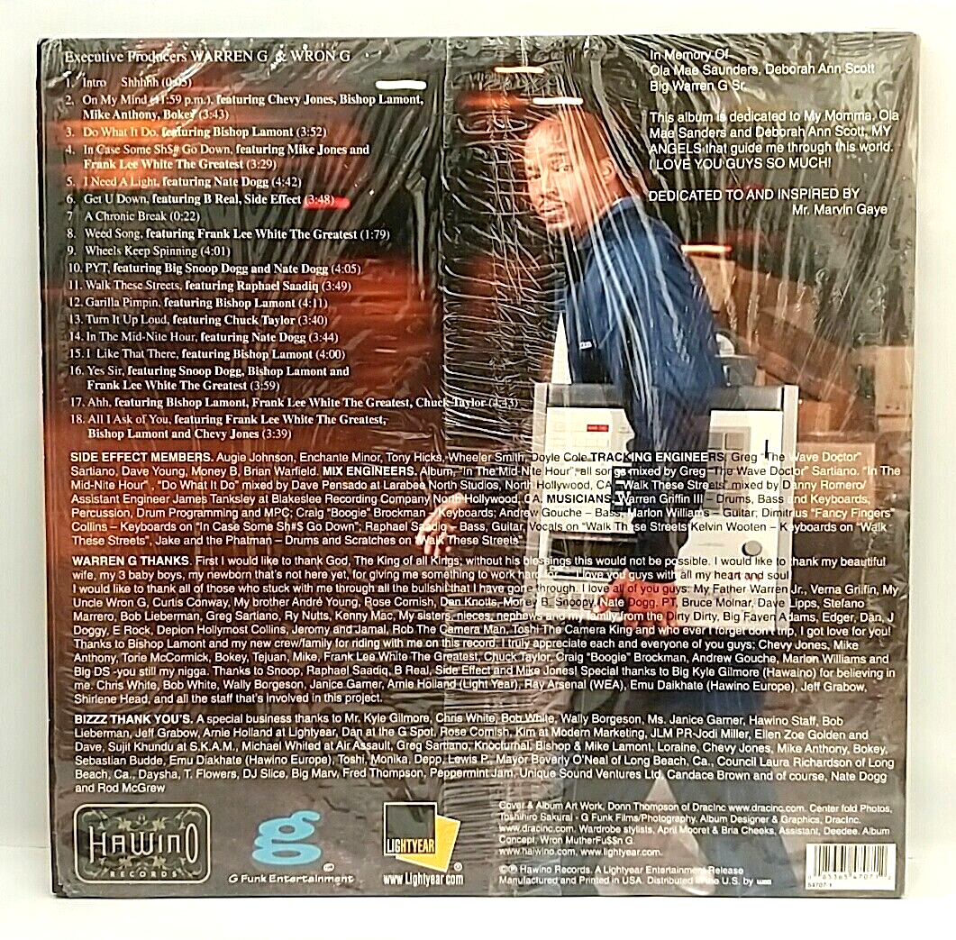 LP) Warren G ‎– In The Mid-Nite Hour, US OG Press, 54707-1