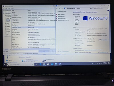 Toshiba Laptop Satellite C50-C i7-5500U/8GB RAM/1TB HDD/Intel HD