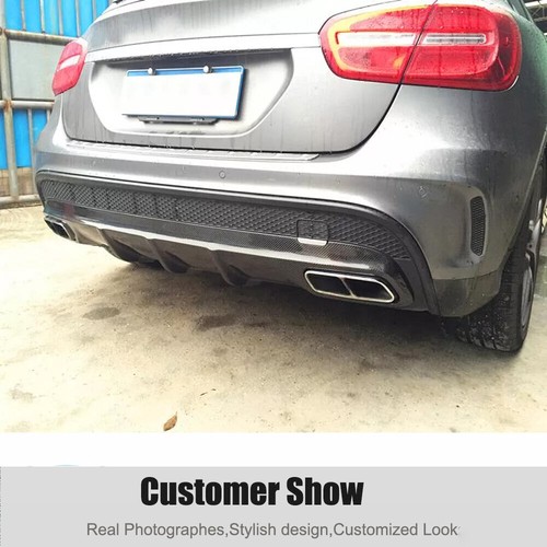 For Mercedes Benz X156 GLA45 2015-2016 Carbon Fiber Rear Bumper Diffuser Lip - Picture 10 of 12