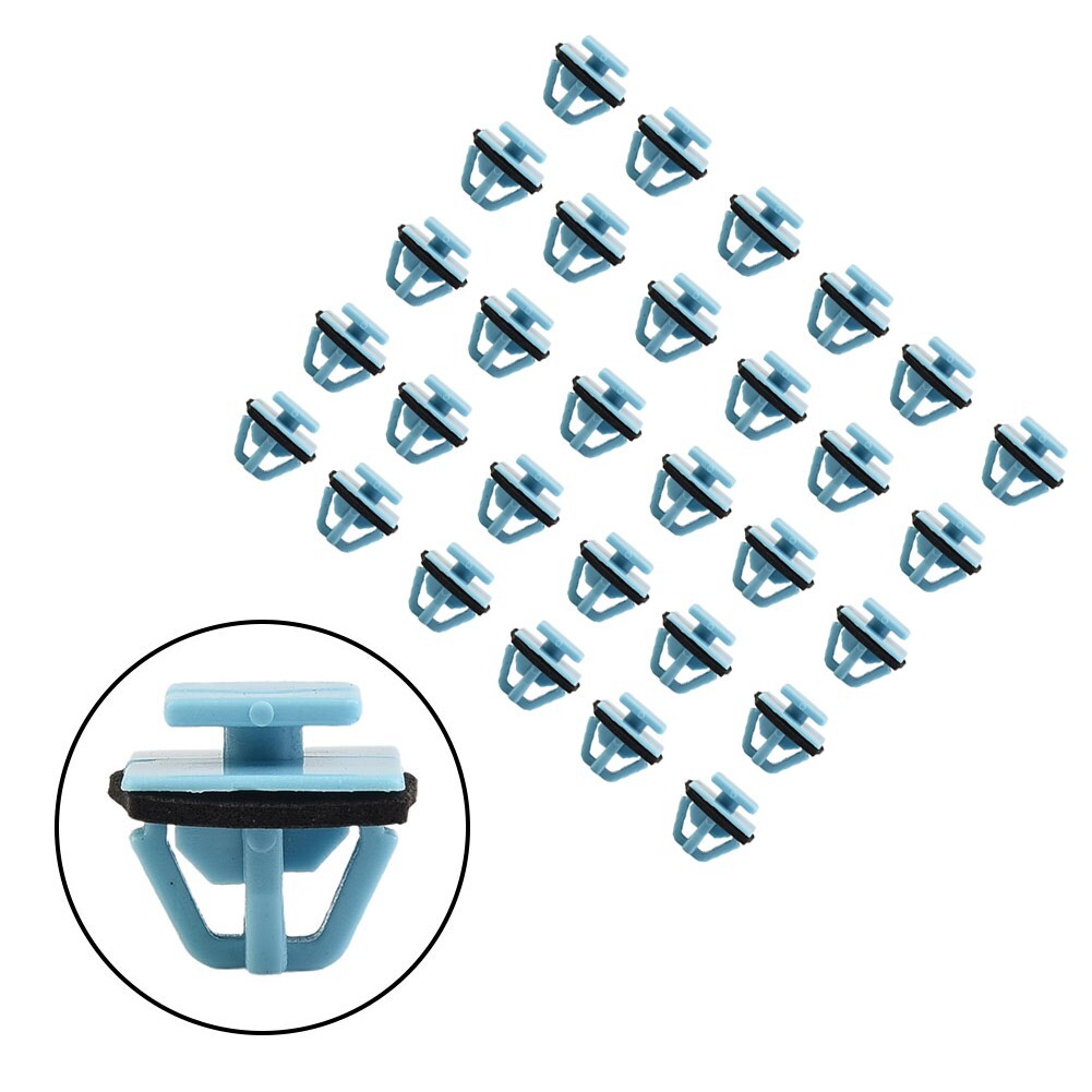 Exterior Trim Clip with Sealer Door Fastener Fender Flare for Hyundai 87756-1F00 Replacement