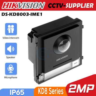 NEW KD8 Series Pro Modular Door Station PoE 2MP Fisheye Hikvision DS-KD8003-IME1