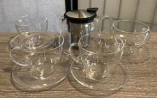 The White Company London Borosilicate Teacups & Saucers & ForLife Teapot Set