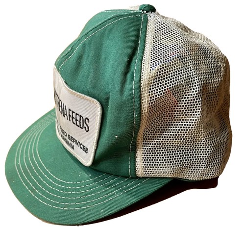 Gorra de béisbol de camionero Chesapeake, Va, Scott Weatherly Nutrena Feeds década de 1970 - Imagen 3 de 8