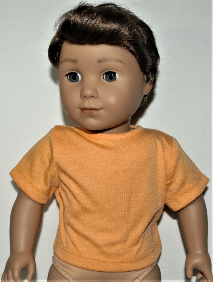 T Shirt For 18 in American Girl Boy Doll Logan Clothes Accessory