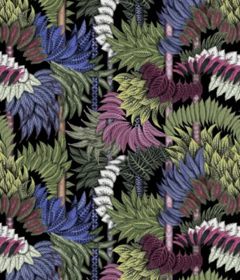 Designers Guild Fabric 'BELORIZONTE SOFT - JAIS' 3.5 METRES LACROIX VELVET