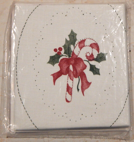 New Cathy Needlecraft Embroidery Ornament Kit "CANDY CANE" #7088 Christmas Holly - Picture 3 of 3
