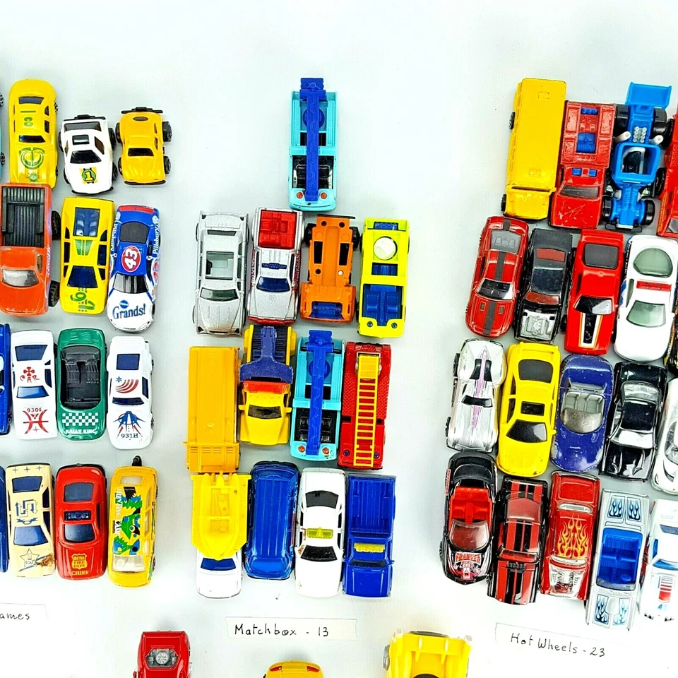 Mix Of 63 Cars, Hot Wheels & Matchbox Diecast cars With Other Without Names - Image 3 of 4