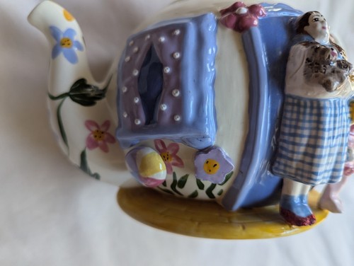 "Munchkin Land" Teapot Laraine Eggleston w/Certificate-Wizard Of Oz Dorothy 8"H - Picture 18 of 24