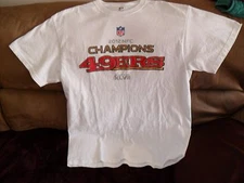 NFL SAN FRANSICO 49ERS TSHIRT SZ.L SUPER BOWL XLV11 SF 49ERS  SZ.L   SALE