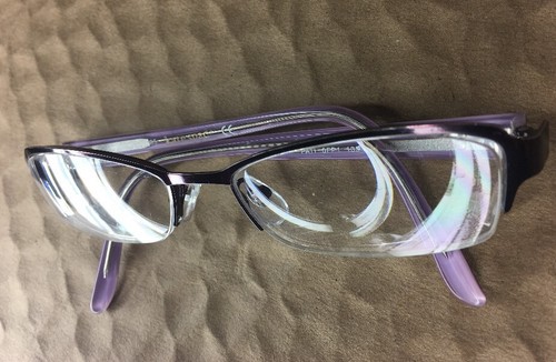 KATE SPADE Rx EyeGlasses HALF-rim Metal Purple Frame Size Est 50-20-135 - Picture 9 of 11