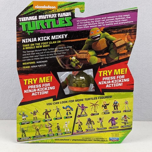 TMNT Teenage Mutant Ninja Turtles Ninja Kick Mikey Figure 2016 NEW Michelangelo - Picture 4 of 5