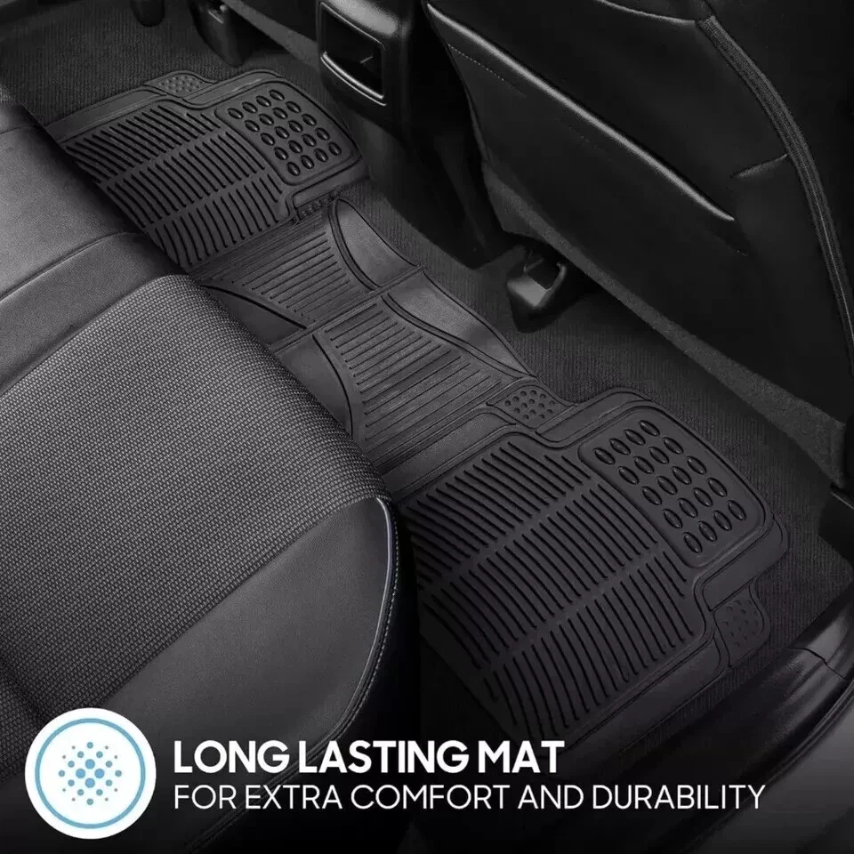 Compatible With Subaru Car Floor Mats 3pcs Rubber Easy Install Durable Design - Image 4 of 4