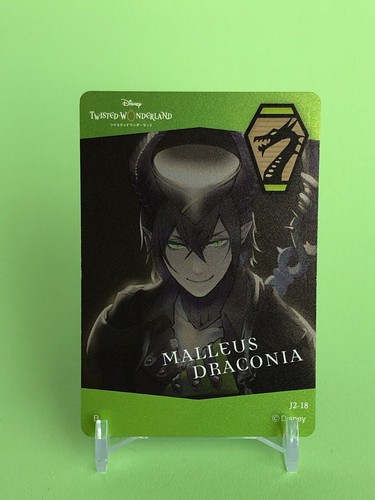 Tarjeta de oblea Malleus Draconia TWISTED-WONDERLAND #J2-18 Disney de Japón - Imagen 5 de 8