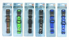 Greenbrier Kennel Club Dog Collar Adjustable Black Green Multicolor