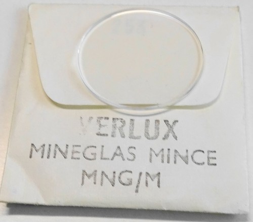 Verre De Montre Plat Diamètre 25 Mm VERLUX Pour MINEGLAS Rebord Biseauté - Neuf