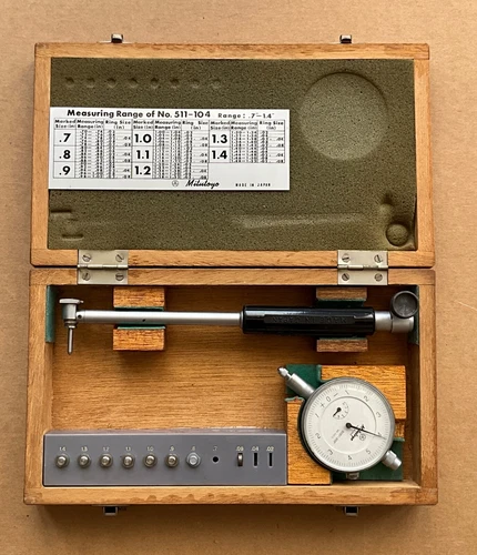 Mitutoyo 511-163 Dial Bore Gage .7-1.4"  511-104N missing.04 washer 