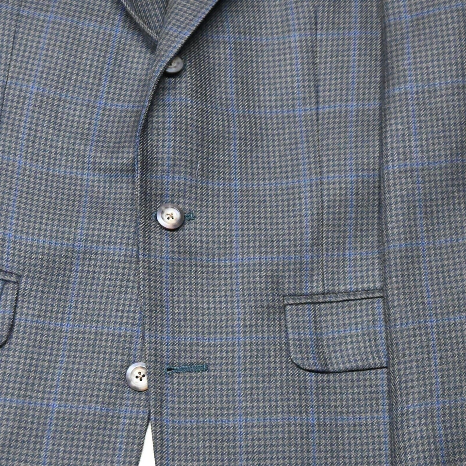 Harold Powell 38R оливковый зеленый гончая Tweed Blazer спортивное пальто костюм куртка - Изображение 3 из 4