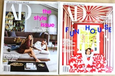 2 AD Architectural Digest magazines July/Aug & Sept 2021