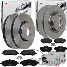 NK BREMSSCHEIBEN + BELÄGE VORNE+HINTEN passend für CITROEN JUMPY PEUGEOT EXPERT