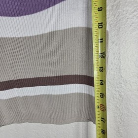 Nuon Carlie Ribbed Crop Top Multicolor Size M Viscose Sleeveless Square Neck