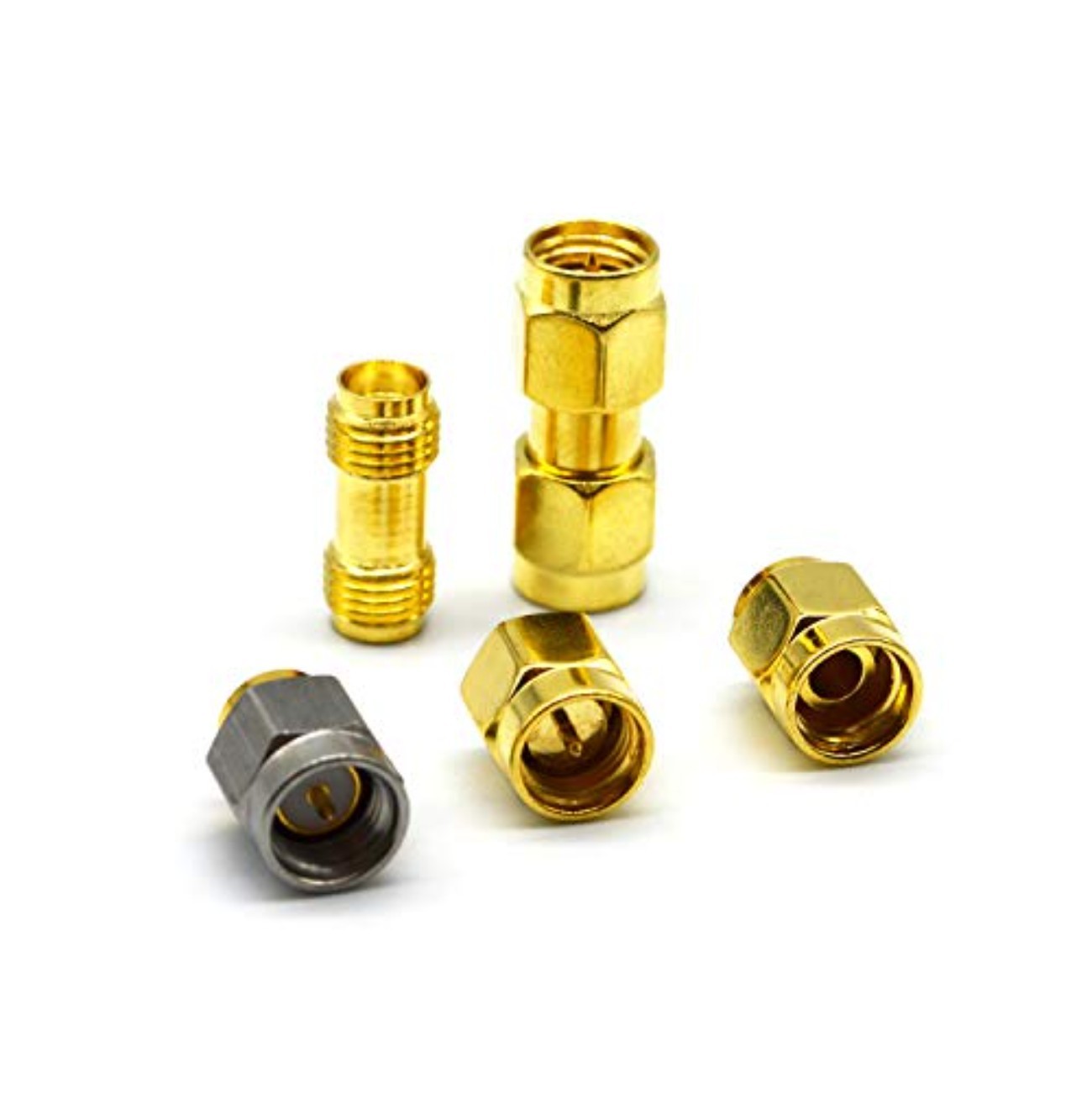 Calibration Kit SMA 6GHz 50 Ohm Copper Gold 5 Pcs Short Load Open Thru