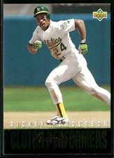 Rickey Henderson 1993 Upper Deck Reggie Jackson's Clutch Performers #R12