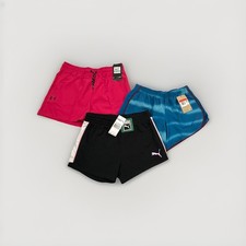 Girls Activewear Shorts Lot Size L - Nike Dri-FIT, Puma, Under Armour