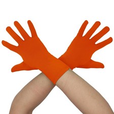 Men's and Women's Wrist Length Stretchy Gloves Spandex Wedding Party Banquet ...