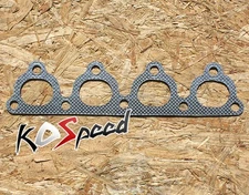 FOR HONDA D-SERIE EXHAUST HEADER MANIFOLD GRAPHITE ALUMINUM GASKET D13/14/15/16