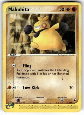 Makuhita 57/109 Common Ruby & Sapphire Pokemon MP eReader