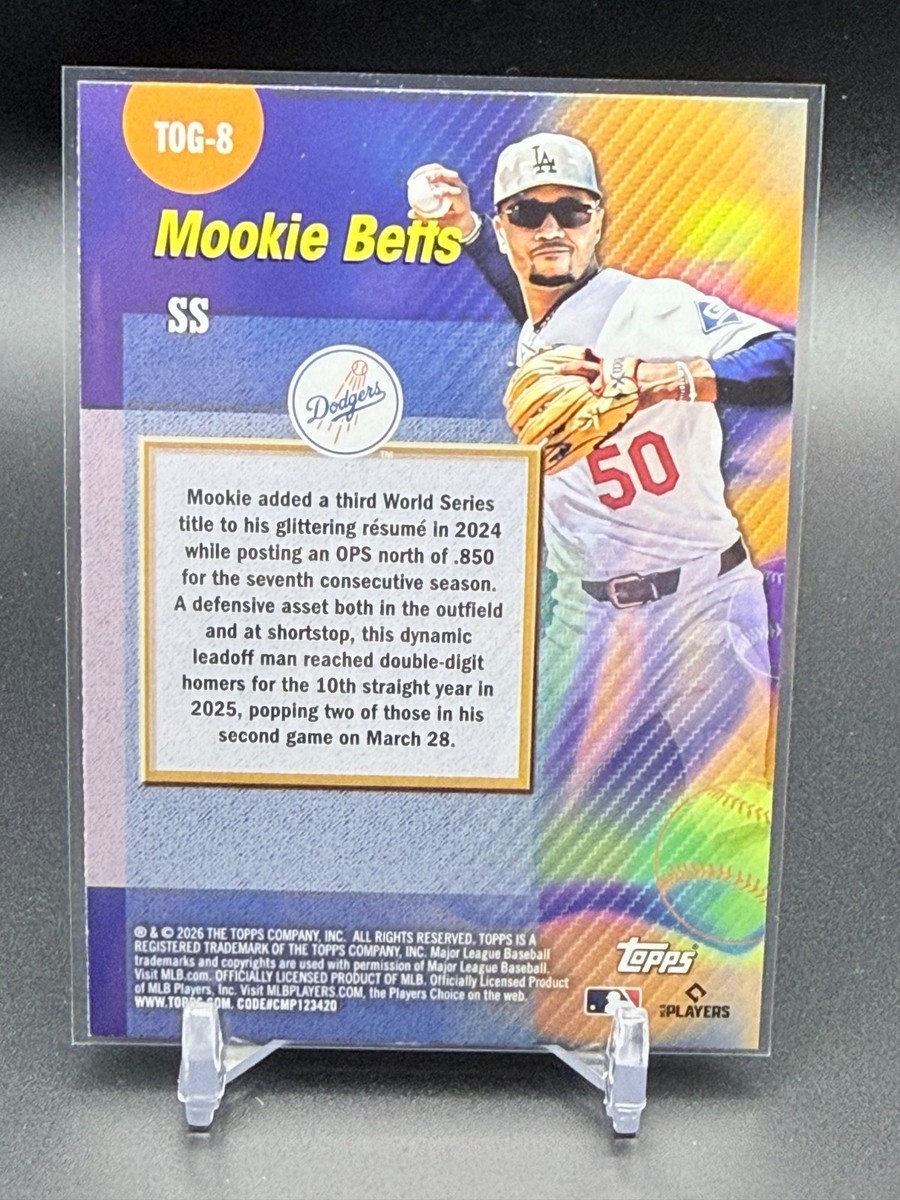 2026 Topps TITANS OF THE GAME Mookie Betts #TOG-8 - Los Angeles