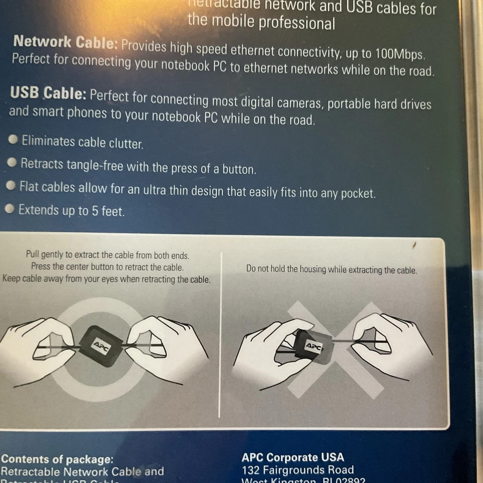 apc usb cable Pack Retractable - Image 3 of 4