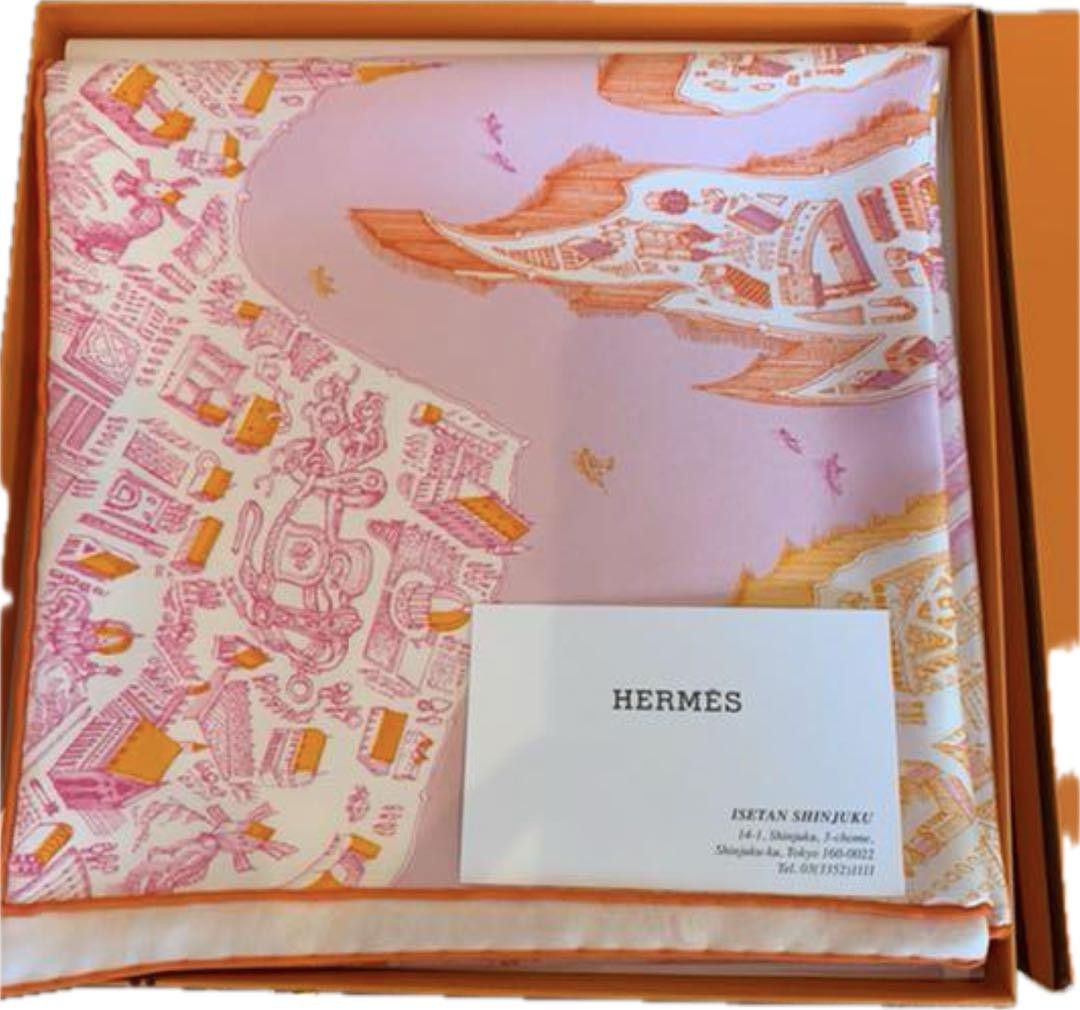 HERMES HERMES Cite Cavaliere Scarf 90