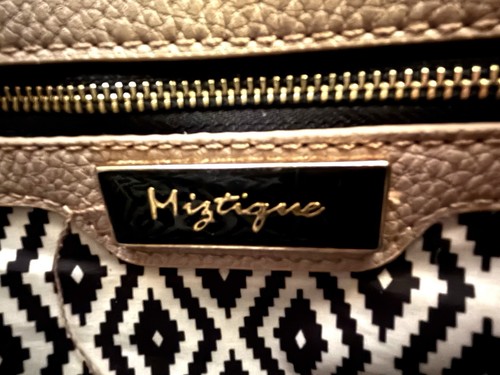 Miztique Beige Taupe Tote Woven Handles Tassels Handbag - Picture 8 of 19