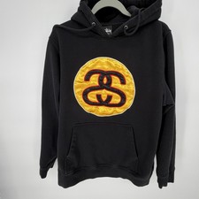 Stussy Hoodie Sweatshirt Mens L Satin Link Lo...