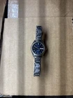 Vintage Blue Seiko 17 Jewels Self Winding Watch 2906-0069 Day Date Automatic