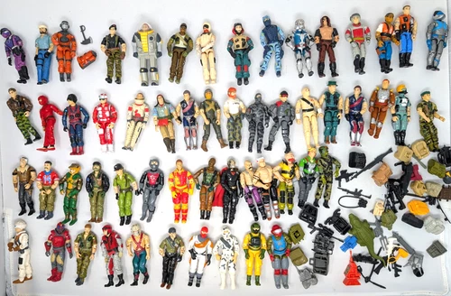 GI JOE ARAH Figures mixed lot incomplete 1980s accessories lot