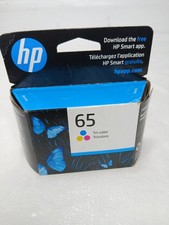 New Genuine HP 65 Color Ink Cartridge Bag DeskJet 3755 3758