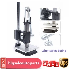 Manual DIY Leather Hole Puncher Hand Punching Machine Press Punch Tools US