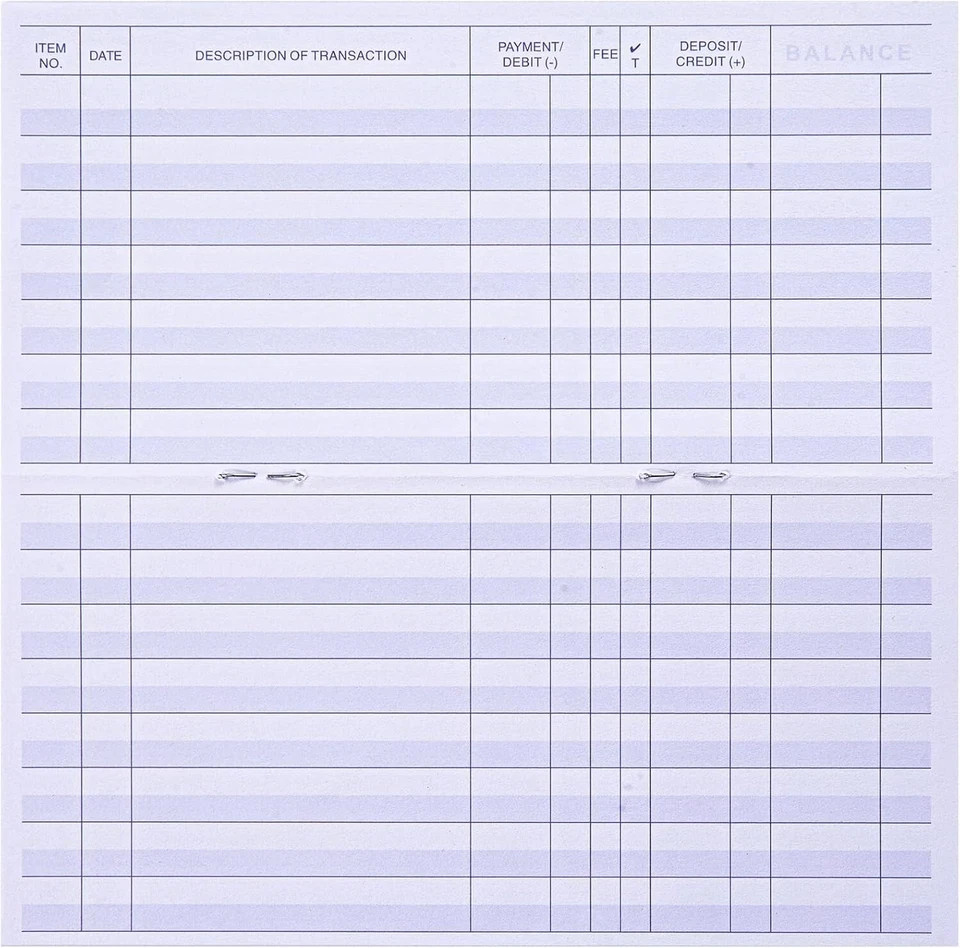 как выглядит 24 PCS Check Registers for Personal Checkbook, Easy to Read Checkbook Register фото