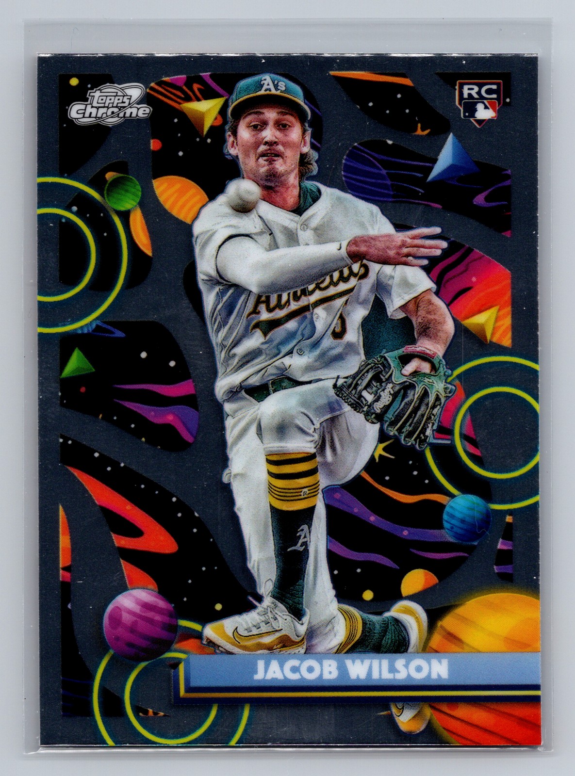 2025 Topps Chrome Cosmic #139 Jacob Wilson Athletics Refractor RC