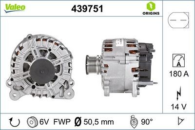 Valeo 439751 Generator FüR Skoda VW-image